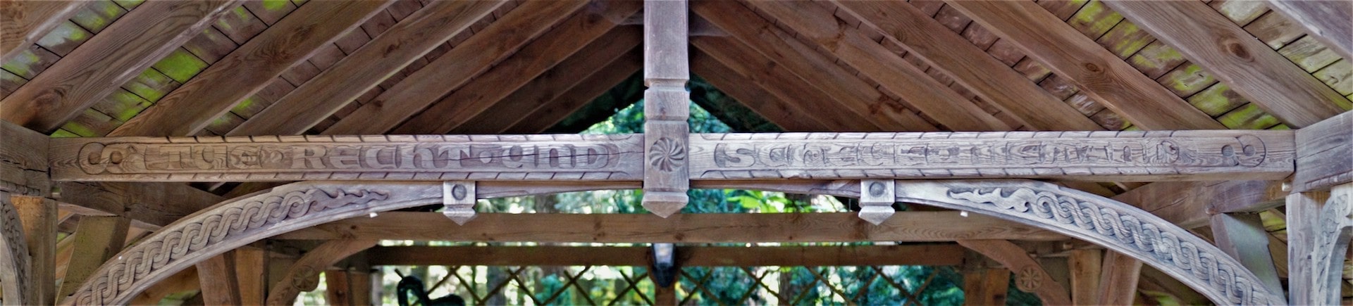 Klaus Rollka - Schrift Balken Carport